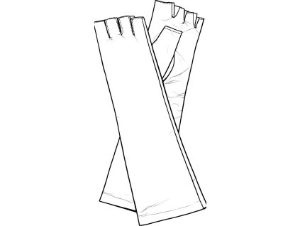 Rękawiczki damskie bez palców, półdługie 5C - wybór kolorów