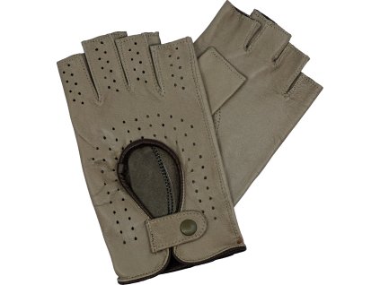 rękawiczki damskie bez palców taupe