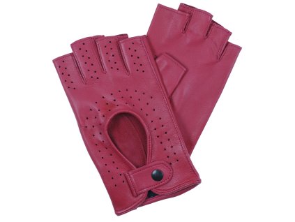 Damskie rękawiczki bez palców, ciemnoniebieskie. różowy