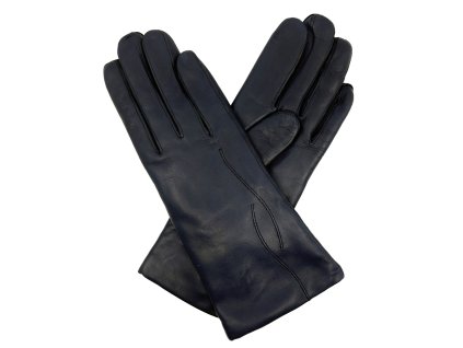 Rękawiczki damskie z podszewką wełnianą (Kolor 33 - ciemnoniebieski, Rozmiar 7)