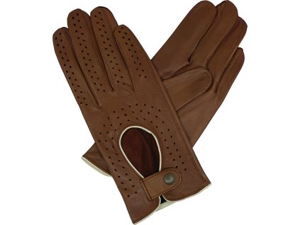 rękawiczki damskie do jazdy konnej koniak