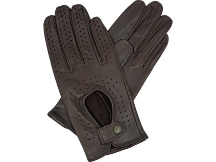 rękawiczki damskie do jazdy brązowe
