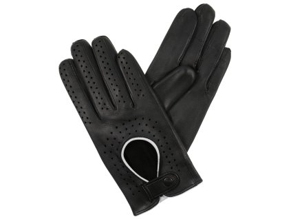 Rękawiczki samochodowe damskie czarne