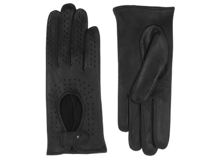 Rękawiczki samochodowe damskie czarne