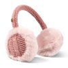 Nauszniki z futerkiem, regulowane, różowe