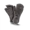 Rękawiczki futrzane bez palców STULPEN szare