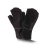 Rękawiczki futrzane bez palców STULPEN czarne