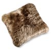 Poduszka ze skóry jagnięcej 40 x 40 cm taupe