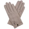 rękawiczki damskie jasnoszare bez podszewki