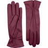 Rękawiczki damskie z podszewką wełnianą - bordowe
