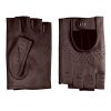 Rękawiczki bez palców męskie - kasztanowe