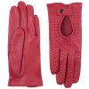 Damskie rękawiczki do jazdy samochodem czerwone (Kolor 17 - czerwony, Rozmiar 6,5)