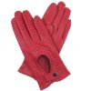 Damskie rękawiczki do jazdy samochodem czerwone (Kolor 17 - czerwony, Rozmiar 6,5)