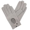 Damskie rękawiczki samochodowe, gołębioszare (Kolor 04 - szary, Rozmiar 6,5)