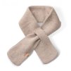 Szalik dziecięcy dzianinowy z oczkiem, beżowy