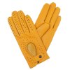 rękawiczki damskie do jazdy ciemnożółte