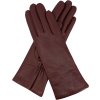Rękawiczki damskie z podszewką wełnianą (Kolor 28 - bordowy, Rozmiar 8)
