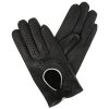 Rękawiczki samochodowe damskie czarne