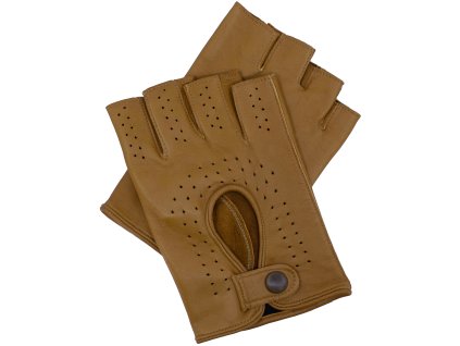 Pánske rukavice bezprsté camel (Veľkosť 8)