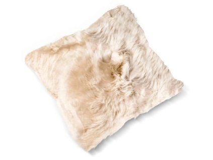Vankúš jahňatina 40 x 40 cm šampaň