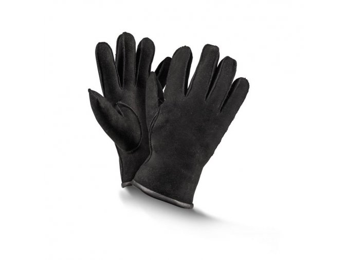 Kožešinové rukavice BASIC černé