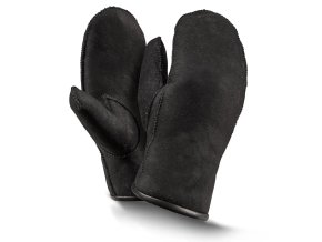 Kožušinové palčiaky BASIC čierne
