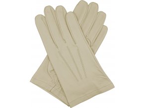 pánské kožené rukavice bezpodšívkové béžová