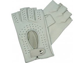 dámské rukavice bezprsté bílé