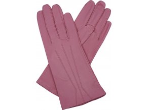 dámské kožené rukavice podšívka UH růžová