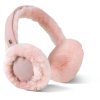 kožušinové klapky na uši ružová