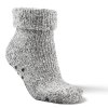 Vlnené ponožky ABS protišmykové svetlo šedá