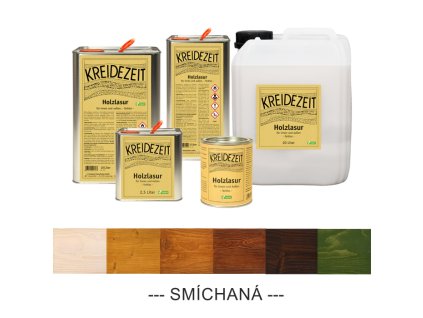 Kreidezeit - Olejová lazura na dřevo – smíchaná pigmentovaná 10%, včetně aditiv Titanově bílá 0,75 l na 12 m2 (Varianta 25-025-0-1)