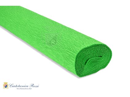 Italský krepový papír Cartotecnica Rossi 140g (50 x 250cm) - zelená 763
