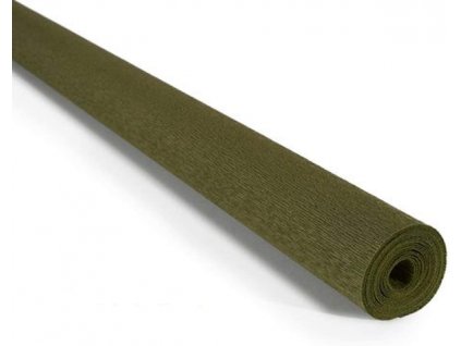Krepový papír role 90g (50 x 150cm) - olivová 368