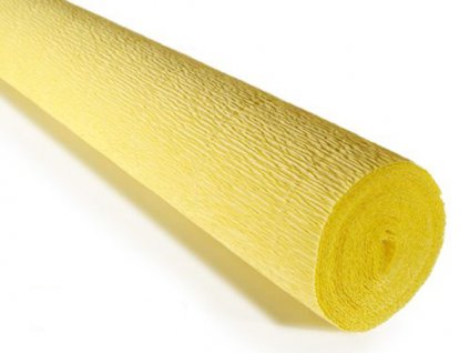 Krepový papír role 140g (50 x 250cm) - žlutá 974