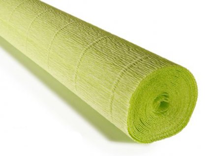 Krepový papír role 180g (50 x 250cm) - světle zelená 558
