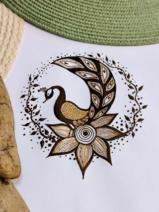 FEBRUARY POSH 2026 @februaryposh Day 19. Peacock 🦚 #februaryposh2026 #februaryposh #kresbyodkateriny #hennapeacock #hennabrno