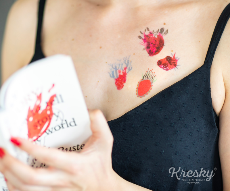 Tetovačky Kresky - Srdcia (design by Peťa Lukovicsová)