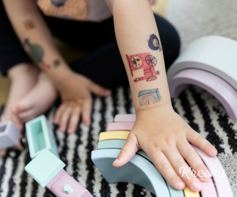 Kresky - Detské hračky - tetovačky nakreslila Sofia Tomilenko