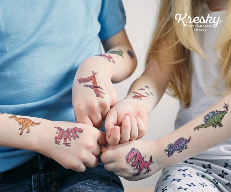 Tetovačky Kresky Dinosauri