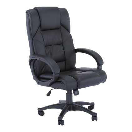 Kancelárske kreslo - SIEMO, Čierna ekokoža
