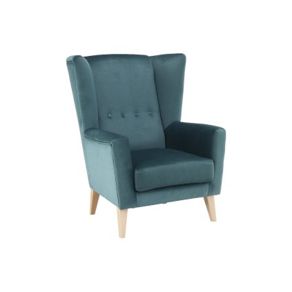 Ušiakové kreslo - RODEZA, Mentolová látka