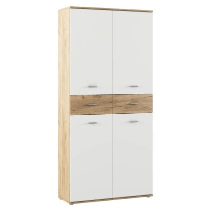 Botník – VILOT, Biela/dub artisan