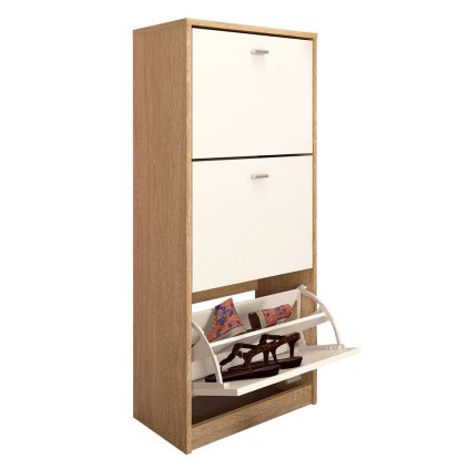 0000309374 trojradovy botnik dub sonoma biela vivat new typ 2