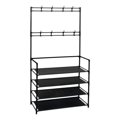 Botník s vešiakom - TARAS, Čierny