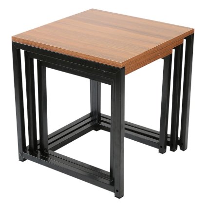 Konferenčné stolíky – KASTLER TYP 3, Orech/čierna