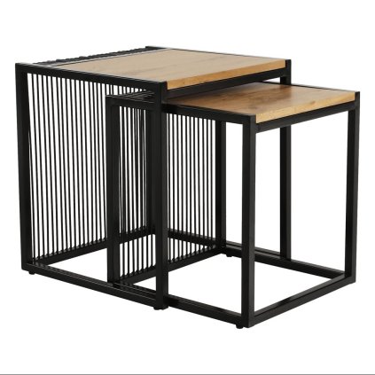 Konferenčné stolíky – RIMBO, Dub/čierny