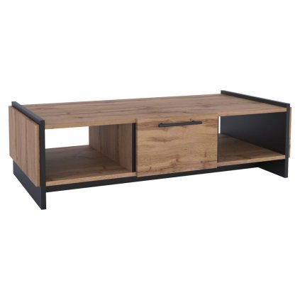 Konferenčný stolík – AMONI, Dub wotan/čierna