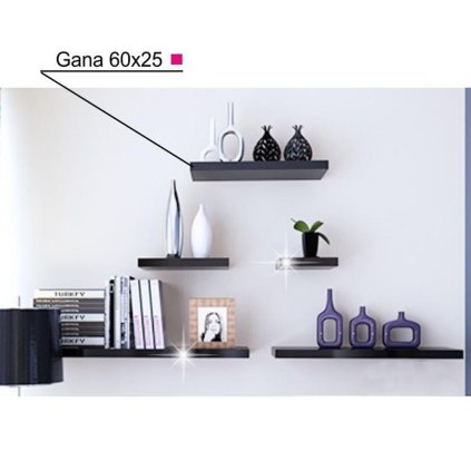 Polica – GANA 60, Čierna