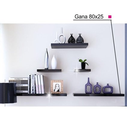 Polica – GANA 80, Čierna